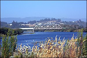 You can ride your bike over Hammond Bridge to get from Arcata to McKinleyville. Or, you can take the highway. Your choice.